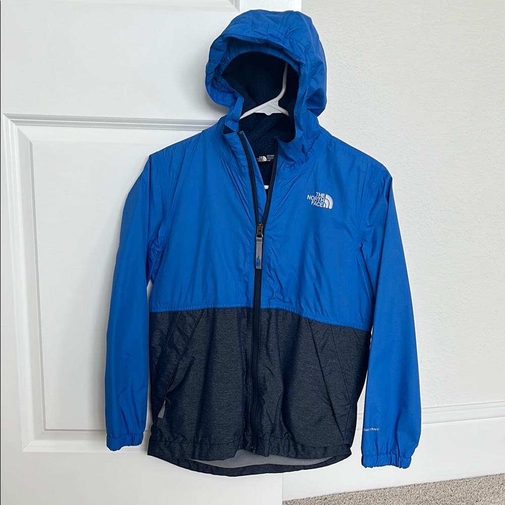 The North Face Royal Blue and Charcoal Jacket
